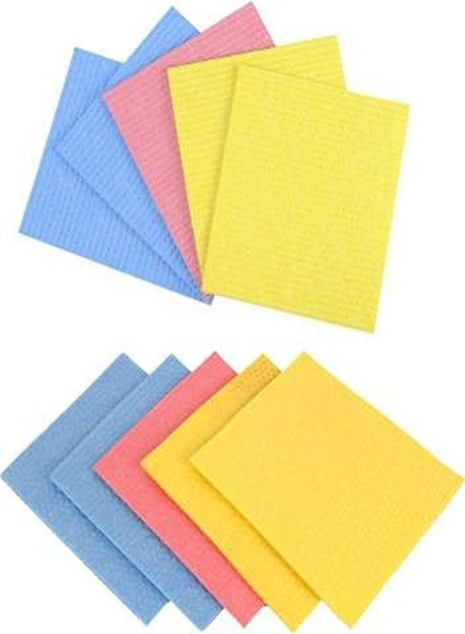 Shopfleet Sponge Wipe for Kitchen Cleaning and Multipurpose Use (Pack of 10 Pieces) Multicolor - Image 1